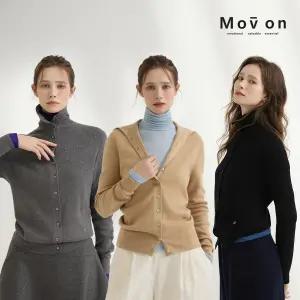모브온 하이넥 풀오버 가디건 3종(인기 리오더 물량 입고!!)