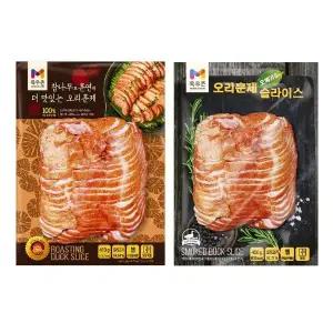 목우촌 훈제오리 2팩 410g + 400g 슬라이스 홈파티음식 /J
