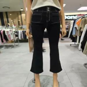 [에고이스트] 스티치 배색 허리밴딩 청팬츠  ER4JP-906