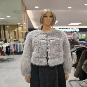 [에고이스트] 라운드넥 페이크퍼 숏 재킷  ER4FJ-561