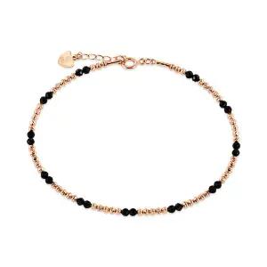 [비앤비골드] 14K 플렉시 티탄 블랙스피넬 2볼 뱅글 팔찌 GTB41094