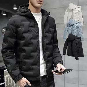 후드 경량패딩 숏 점퍼 방한 보온 겨울 자켓 남자 등산 골프 작업