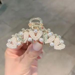 하트 진주 반머리 집게핀 반묶음집게핀 헤어집게 미니 올림머리 똥머리 단발 앞머리