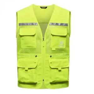 야광 작업용 조끼 안전 형광 신호수 반사 베스트 (WFKATZF)
