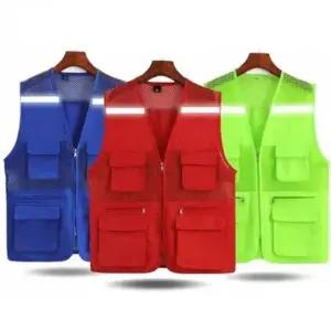 고품질 여름 작업용 안전조끼 반투명 구명조끼 근무복 야광안전띠 (WFKAQN8)