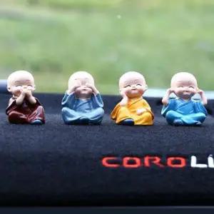 [하프클럽/]자동차 움직이는 미니 귀여운 동자승 소품 세트