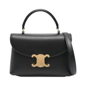 26SS 셀린느 여성 틴 니노 카프스킨 토트 크로스백 블랙 118113FXK 38NO