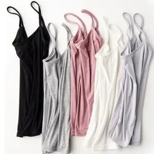 끈 겨울 가을 베이직 나시티 여름 슬립 쿨웨어 모달스판 여성용 여름패션