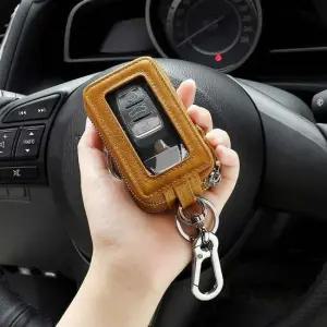 모아니 키홀더 지갑(브라운) 가죽키홀더 생활용품 가정용품 생필품