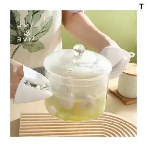 ( )1쌍 냄비손잡이 실리콘장갑 용품 오븐장갑 주방