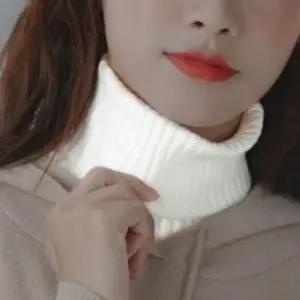 (색상 화이트)목도리 목토시 넥워머 니트폴라 터틀넥 페이크폴라