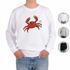 [하프클럽/알티피아]맨투맨 전색상 바다생물 해양 대게 프린트셔츠