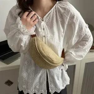 여성 라탄 메신저 크로스백 1P 등산 여행 수납 가방 크로스백