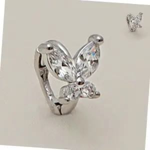 (2개) 써지컬 피어싱 나비 링