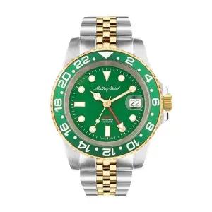 [MATHEY-TISSOT(메티티솟)]메티티솟 H903BBV 빈티지 GMT 투톤 헐크 그린 남성 메탈 시계