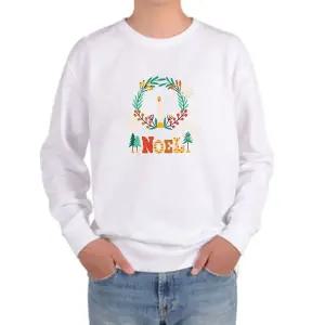 [하프클럽/알티피아]기모맨투맨 NOEL 크리스마스기념 한자루 촛불 축하