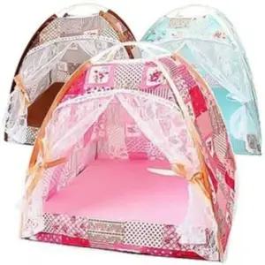 애완견 전용 텐트 하우스 침대 반려동물 매트 강아지 개집 대형 (WFKKYPP)