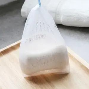 4겹 비누망 거품망 비누 거품 세안 버블 망 그물 망사주머니 색상랜덤 (WFKL0BA)