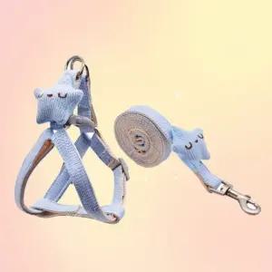 개줄 강아지 리드줄 산책줄 가슴줄 소형견 별리드줄 (WFKKUG4)