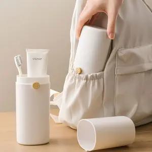 휴대용 칫솔 치솔 통 보관함 여행용 치약 케이스 치실 심플 회사 정리 구강용품 어린이집