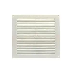 쇠부리그릴 PVC 매입형 백색 대 270X245 공기창 환기구 사가파이프조인트 철물 화로대 철물용품 평철