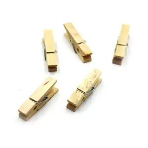 고품질 미니 나무집게 5개입 나무집게 폴라로이드집게 엽서집게 ...