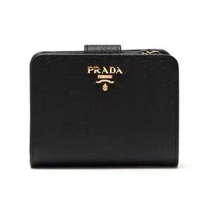 라프리마  사피아노 메탈 로고 반지갑 1ML018 QWA F0002