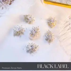 [하프클럽/]파츠 블랙라벨 플라워 쥬얼리 블룸 지르콘
