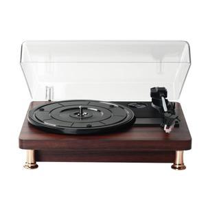 빈티지 블루투스 레코드 플레이어 비닐 LP 33/45/78RPM 턴테이블 축음기 클래식 향수 EU 플러그