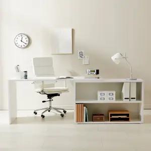 아이비 와이드 데스트 코너형 책상1600size (서랍별도)