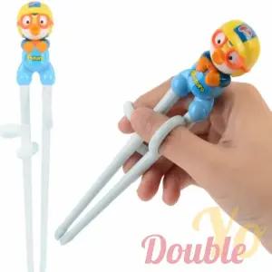 뽀로로 에디슨 젓가락 집게형 어린이급식젓가락 오른손 캐릭터 귀여운 유아 아동 3세 4세 교정 교정용 어린