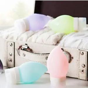 [하프클럽/]물방울 실리콘 샴푸 공병 75ml 핑크 밀폐 여행용 소분