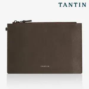 탄틴 테일러 가죽 클러치백 T61001 브라운 / 라지