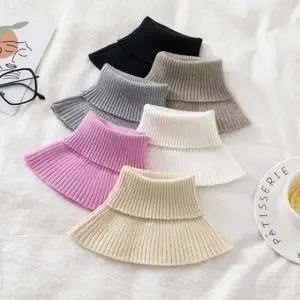 니트 얇은 목폴라 페이크 겨울 간절기 신충성좋은 니트 신축성좋은 넥워머