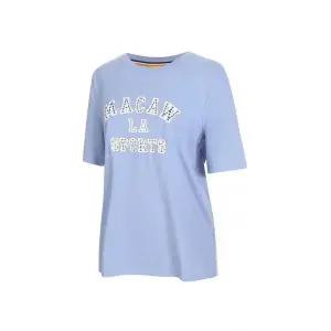 [마코] (여성)큐빅 로고 프린트 반팔 티셔츠_MMW2TR83 634895