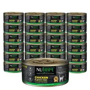 뉴트라이프 퓨어 고양이 주식캔 닭고기 그린트라이프 95g 24개
