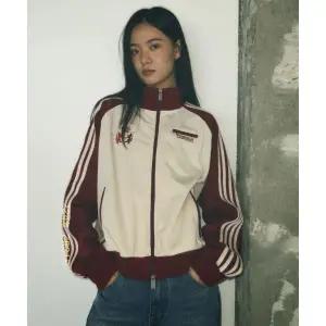 프렌다 PRENDA RAGLAN TRACK JERSEY JACKET BEIGE BRICK RED PRTFAWJK10WE1 3045536