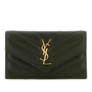 로고 스티치 패턴 카드지갑 612808AAA44 3189