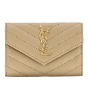 골드 로고 퀼티드 가죽 지갑 414404AAA44 2357