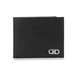 [명품] 페라가모 26SS 더블 간치니 투톤 반지갑 블랙레드 66 A063 0685956