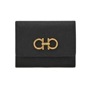 [명품] 페라가모 26SS 더블 간치니 트라이폴드 반지갑 블랙 22 0862 0779894