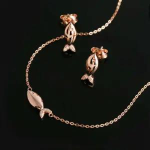 18K 통통 물고기 큐빅 주얼리세트 NPS29312