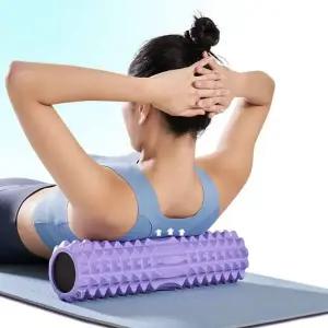 요가 하드 돌기형 마사지 종아리 다리근육 폼롤러