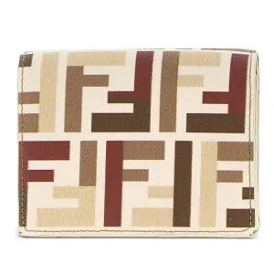 FF로고 스냅 버튼 트라이폴드 지갑 8M0480 AV1YF1TVK