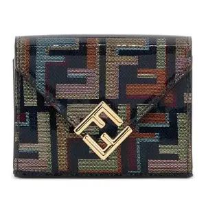 글레이즈드 FF 패브릭 컴팩트 지갑 8M0480 AW6Q F1URO