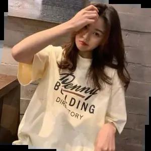 반팔티 페니빌딩 레트로 박스 반팔 티셔츠