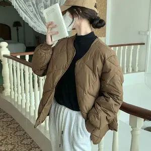 데일리 LA41ZP43 여성 사무실 편한 누빔 퀄팅 자켓 패딩 점퍼