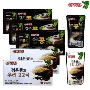 삼육두유 검은콩 칼슘 60팩 우리 22곡 40팩 파우치 두유 190ml 총 100팩 검은콩과 우리곡물 22가지