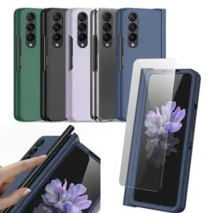 유니블링 갤럭시 z폴드4 액정 필름 펜 수납 풀커버 하드 케이스