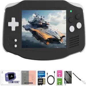 RG34XX 레트로 휴대용 게임 콘솔 클래식 32+64G 카드 프리로드 5000+ rg34XX 리눅스 64비트 3500mAh 배터리